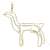 Springos reindeer light decoration with 144 LEDs, white wire, side view