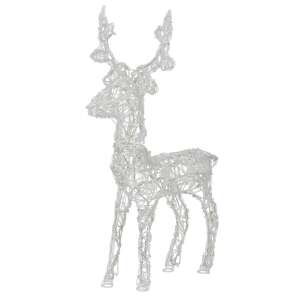Springos LED reindeer Christmas decoration, white light, 100 LEDs - Outdoor Christmas decoration
