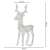 Dimensions of the Springos LED reindeer Christmas decoration