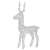 Springos LED reindeer Christmas decoration, white light, 100 LEDs