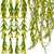 Springos 200 LED warm white fairy curtain lights, 5.85 meters long, with green leaves