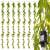 Springos 200 LED warm white fairy curtain lights, 5.85 meters long, with green leaves