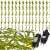 Springos 200 LED warm white fairy curtain lights, 5.85 meters long, with green leaves