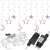 Springos 138 LED star and moon shaped fairy lights, multi-color, with power adapter and wire