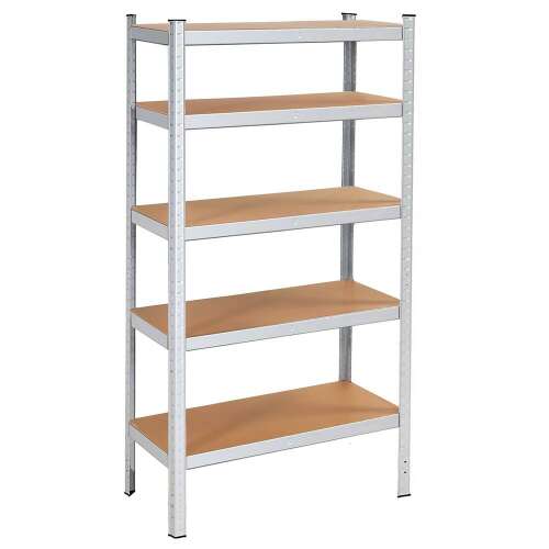 Fém Moduláris Polcrendszer - 5 Polc - 205x120x45cm