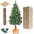 Springos 1,6 m Diamantový umelý vianočný stromček s kmeňom, nezmontovaný