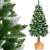 Springos 160 cm artificial Christmas tree with diamond trunk, snow-frosted tips, and burlap base