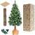 Springos 1.6m Diamond Artificial Christmas Tree with Trunk, Unassembled