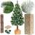 Springos 160 cm artificial Christmas tree with diamond trunk, snow-frosted tips, and burlap base