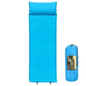 Összecsukható matrac önfelfújó poliuretán habpárnával, 186x53x2,5cm, kék 83657660 Kemping matracok
