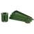 Green plastic stand parts for a Springos 120 cm diamond fir artificial Christmas tree