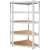 Corner shelf unit with 5 shelves, 180x90x40cm, 875kg load capacity