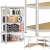 Corner shelf unit with 5 shelves, 180x90x40cm, 875kg load capacity, with storage examples