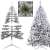 Springos 220cm snow-flocked Caucasian fir artificial Christmas tree, unassembled and assembled