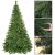 Springos Forever Green 2.2m artificial Christmas tree with needle detail and lights