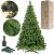 Springos Forever Green 2.2m artificial Christmas tree with lights and box