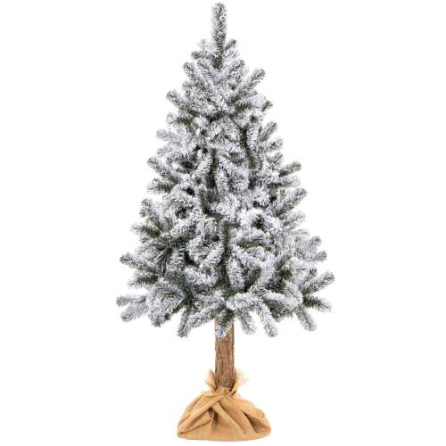 Springos Snowy Fir Tree on Trunk - 220 cm