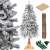 Springos Winter Glow 2.2m snow flocked Christmas tree with accessories