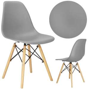 Collage of the dark gray dining chair with wooden legs - Kitchen Furniture