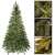 Springos 2.2m Natural Lucfenyo Artificial Christmas Tree with Branch Closeups and Lights