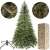 Springos 2.2m Natural Lucfenyo Artificial Christmas Tree with Stand, Packaging and Branch Details