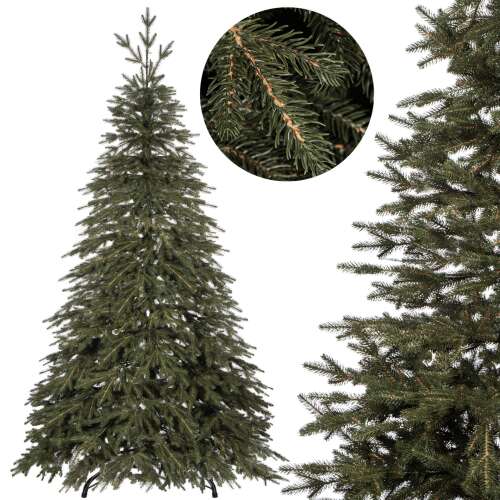 Springos 2.2m Natural Lucfenyo PE Premium Artificial Christmas Tree with Close-up Branch Detail