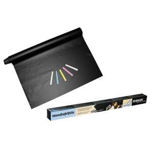 Stanger öntapadós krétás tábla fólia, 45x200 cm, fekete, falra írható és rajzolható - Öntapadó tábla