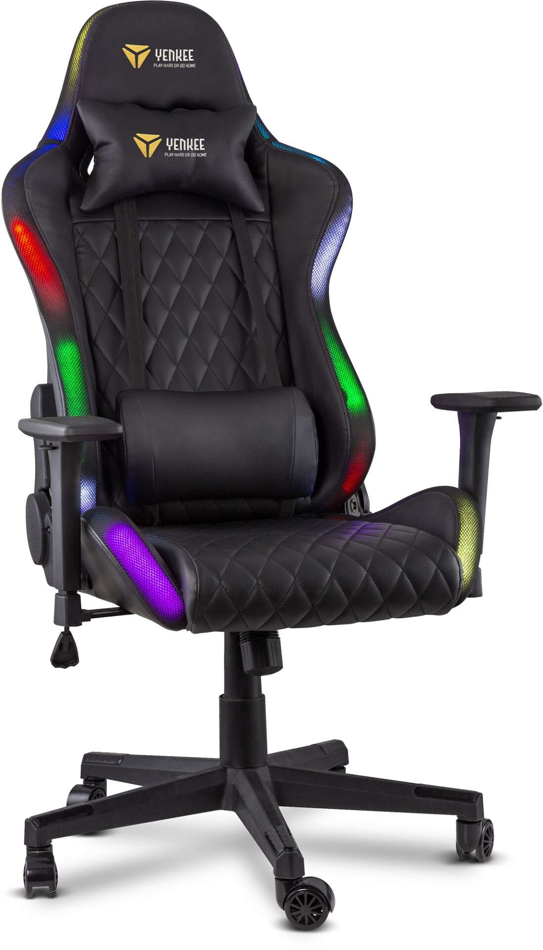 Yenkee YGC 300RGB Stardust Gamer szék RGB világítással - fekete