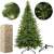 Springos 1.5m Artificial Spruce Christmas Tree with details and packaging