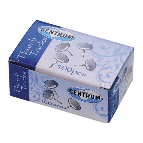 Gwoździe do tapet marki Centrum, 100 sztuk, srebrne