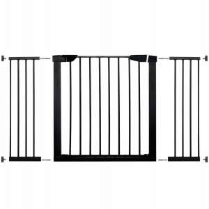 Biztonsági kapu lépcsőhöz, állítható 131-138 cm, acél, fekete 83678041 