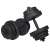 Springos 20kg adjustable dumbbells, black, home gym workout