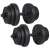 Springos 20kg adjustable dumbbells, black, home gym workout