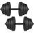 Springos 20kg adjustable dumbbells, black, home gym workout