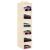 Springos beige 6-shelf hanging closet organizer filled with clothes