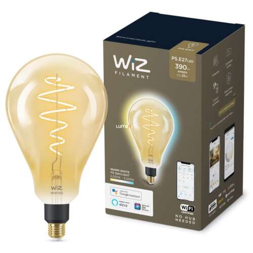 WiZ Wi-Fi PS160 PS160 E27 LED 6W 390lm CRI90 2000-5000K reglabil - înlocuiește becul de 25W 43484543