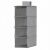 Springos Gray Hanging Closet Organizer with 4 Shelves
