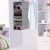 Springos Gray Hanging Closet Organizer in Closet Setting