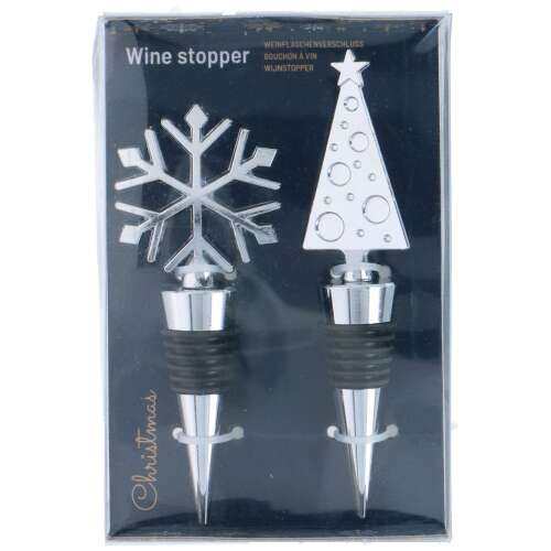 Karácsonyi bordugó szett, 2 db-os, hópehely és karácsonyfa mintával