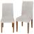 Two Springos light gray universal chair covers