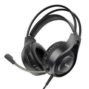 Hoco - Wired Headset Tiger (W106) - for gaming, 3.5 mm jack, with microphone - black (KF2314449) 90805784 - Hoco