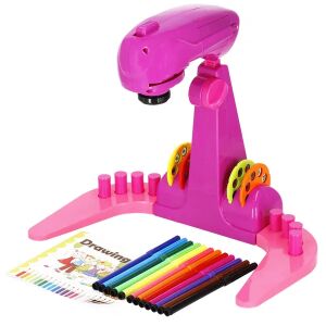 Springos rajzprojektor filctollakkal és rajzfüzettel - Springos