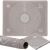 Springos silicone pastry mat 40x50 cm with measurements, folded and rolled up