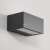 Lampă modernă de perete LED de exterior Lutec Gemini, finisaj gri