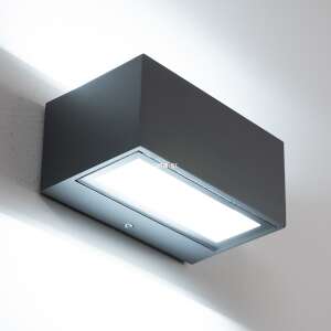 Lutec Gemini LED Außenwandleuchte, grau, kaltweiß - Lutec