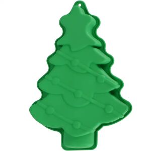 Springos Zelená silikónová forma na pečenie vianočného stromčeka - Springos