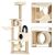 Springos multi-level cat tree with scratching post and cat tunnel