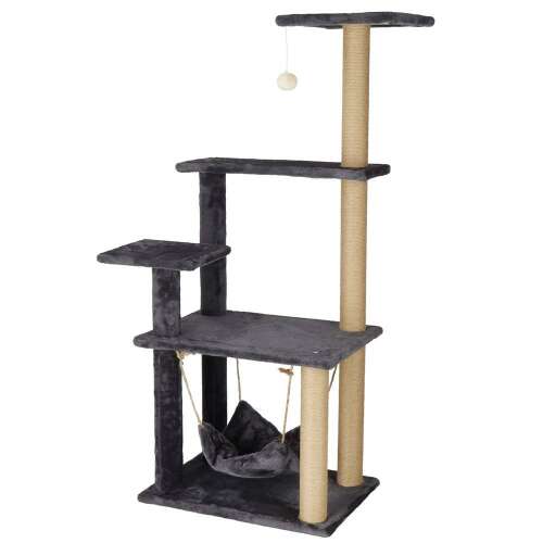 Springos Multi-level Cat Tree with Hanging Bed #darkgrey