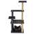 Springos multi-level cat scratching post with hammock in dark gray