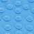 Close up of Springos dog lick mat, blue silicone paw shaped mat with suction cups